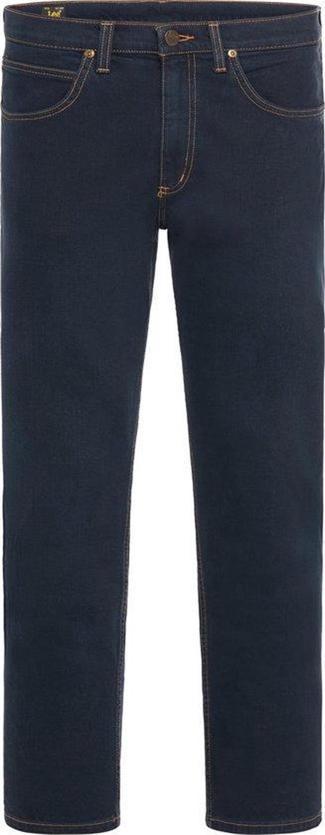 Lee Brooklyn Blue Black Mannen Straight Fit Jeans W30 X L34