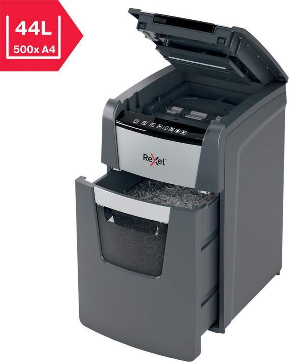 Rexel Optimum Auto+130M Fluisterstille Papierversnipperaar thumbnail 5