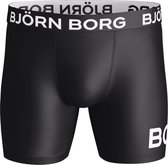 Björn Borg - Heren Onderbroeken 1-Pack Boxers Placed Short - Zwart - Maat XL