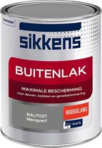 Sikkens Buitenlak - Verf - Hoogglans - Mengkleur - RAL7037 - 1 liter