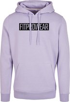 FitProWear Trui Heren Block - Lila - maat XXL/2XL - Mannen - Hoodie - Trui  - Sweater - Sporttrui - Sportkleding - Casual kleding - Trui Heren - Lila trui - Katoen / Polyester - Trui Capuchon - Hoodie Capuchon