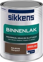 Sikkens Binnenlak - Verf - Hoogglans - Mengkleur - RAL8028 - 1 liter