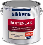 Sikkens Buitenlak - Verf - Hoogglans - Mengkleur - RIJKS zacht rood - 2,5 liter