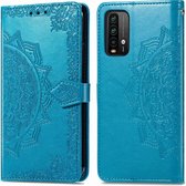 iMoshion Mandala Booktype Xiaomi Redmi Note 9T (5G) hoesje - Turquoise