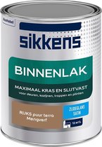 Sikkens Binnenlak - Verf - Zijdeglans - Mengkleur - RIJKS puur terra - 1 liter