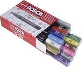 Posca Marker, afm PC-1M, lijndikte 0,7 mm, diverse kleuren, 12 stuk/ 1 doos