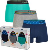 Happy Shorts Boxershorts Heren Pasen 3-Pack Paasgeschenk - Maat XL