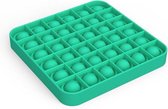 Fidget Toy Pop It vierkant - Fidget Toys speelgoed - Anti-stress - Groen
