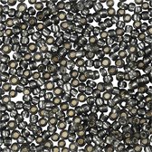 Rocailles, d 1,7 mm, afm 15/0 , gatgrootte 0,5-0,8 mm, grey green, 25 gr/ 1 doos