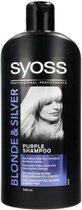 Syoss Shampoo – Blonde & Silver / Zilvershampoo - Voordeelverpakking 6 x 500 ml
