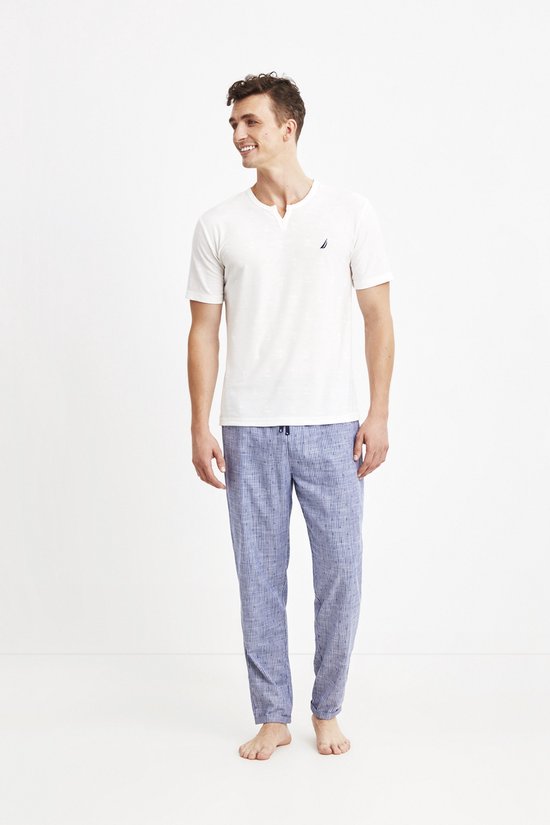 Nautica - Heren Pyjama Set, Korte Mouwen - S