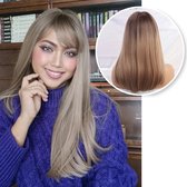 Blonde Pruik - Sassy Goods Pruiken Dames Lang Haar - Incl. Haarnetje - Blond - 50 cm