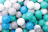 Ballenbak ballen 100 stuks - Wit, Grijs, Blauw, Turqouise