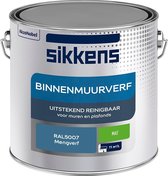 Sikkens - Binnenmuurverf - Muurverf - Mengkleur - Mat - RAL5007 - 2.5L