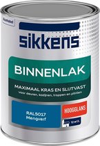 Sikkens Binnenlak - Verf - Hoogglans - Mengkleur - RAL5017 - 1 liter