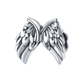 Vleugels engel bedel | Wings bead | Zilverana | geschikt voor Biagi , Pandora , Trollbeads armband | 925 zilver