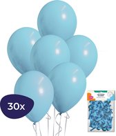 Blauwe Ballonnen – Geboorte Versiering Jongen – Babyshower Versiering – Helium Ballonnen – 30 stuks