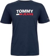 Tommy Hilfiger Jeans Classic Tee - T-shirt korte mouw - Crew hals - 100% katoen - navy - XL