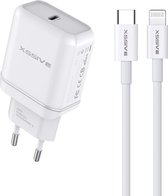 Xssive 20W PD Type-C Quick Charger USB Thuislader inclusief USB Kabel