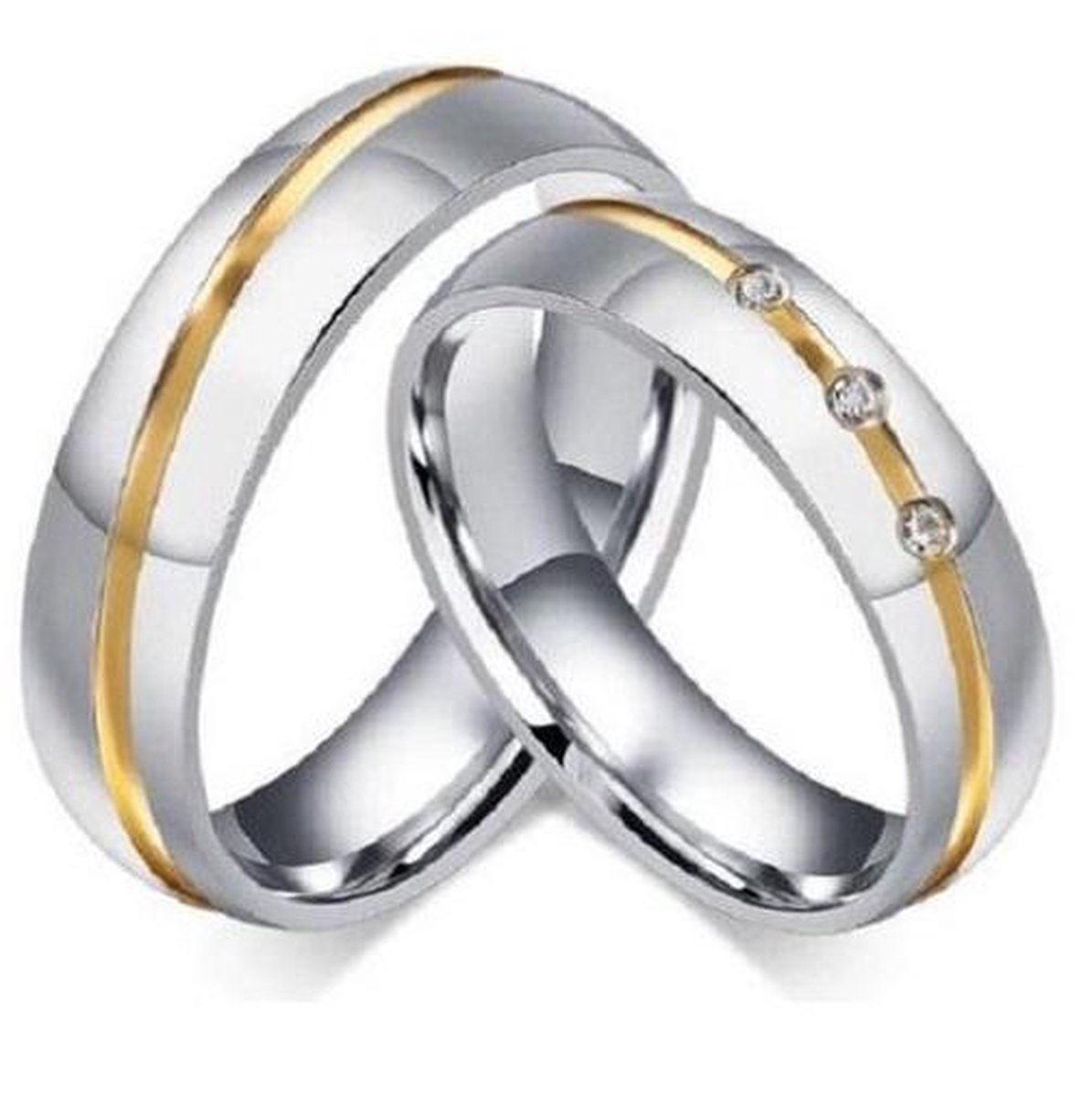 Jonline Prachtige Ringen voor hem en haar | Damesring | Herenring | Trouwringen | Vriendschapsringen - Jonline
