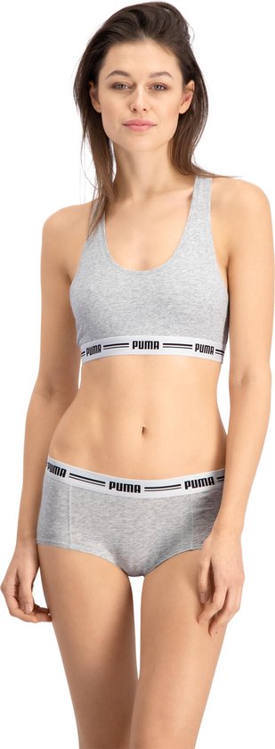 PUMA PUMA WOMEN RACER BACK TOP 1P HANG Soutien-gorge femme - gris chiné - Taille S