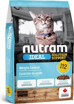 Nutram Cat Poids 5,4 kg Contrôle I12 - - Chats nourriture sèche