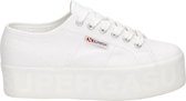 Superga dames platform sneaker - Wit - Maat 37