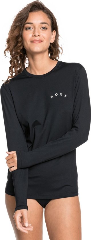 Roxy - UV Zwemshirt voor dames - Longsleeve - Enjoy Waves Lycra - Antraciet  - maat M | bol.com