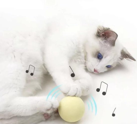 hebzuchtig Maxim Zilver REPUS Geel wollen interactieve bal | kattenspeelgoed | kittenspeelgoed |  geluidsbal |... | bol.com