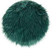 Vachten & Huiden Dijk Natural Collections Kunstmatige Schapenhuidmat Blue/Green 40cm Dia