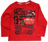 Disney Cars shirt met lange mouw - rood - maat 104 (4 jaar)