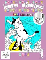 Cats Diaries Coloring Book