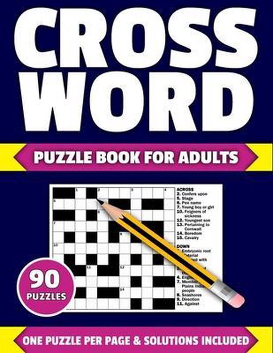 Crossword Puzzle Book For Adults Large Print Crossword Puzzle Book For