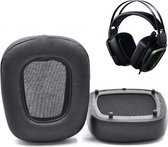 Luxe Lederen Oorkussen Set Voor Razer Tiamat 7.1/2.2 V2 - Vervangende Koptelefoon Earpads - Oor Kussens - Ear Pads - Oorkussens Met Memory Foam Binnenlaag - Zwart