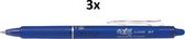 Rollerpen Pilot Frixion clicker blauw 0.35mm 3 stuks