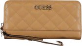 Guess Illy Slg Large Zip Around Dames Portemonnee - Beige