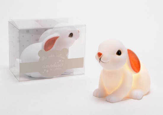 Mini veilleuse lapin - PVC - Nice pour Pasen | bol.