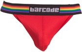 Barcode Berlin Pride Jockstrap Red - MAAT S - Heren Ondergoed - Jockstrap voor Man - Mannen Jock