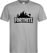 Grijs T shirt met Zwart "Fortnite Battle Royal"  print size M