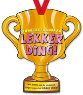 Trofee met lint - Trophy - Lekker ding - Vrijgezel