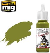 AMMO MIG F504 Yellow Green FS-34259 - Acryl Verf flesje