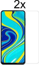 Xiaomi Redmi Note 9 Screenprotector - Beschermglas Xiaomi Redmi Note 9 Screen Protector Glas - 2 stuks