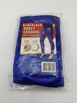 Party Legging Blauw - Maat S/M 36-38