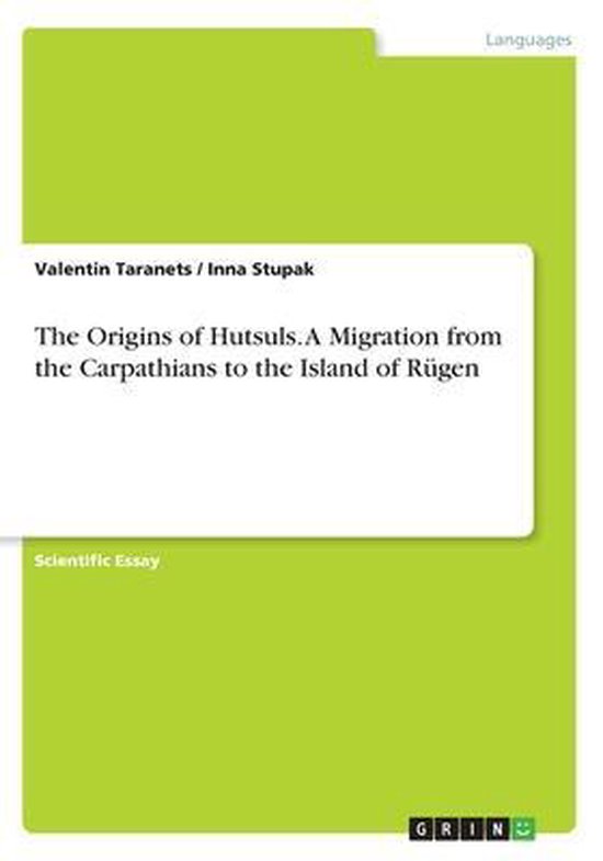 The Origins of Hutsuls. a Migration from the Carpathians to  ... - cover