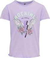 KIDS ONLY KONLUCY LIFE FIT S/S ROSEROCK TOP CS JRS Meisjes Top - Maat 110/116