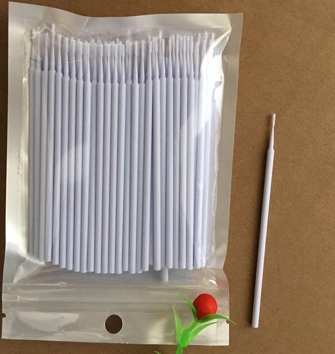 Wimperborstel - 100 stuks - Microbrushes - Make Up - Wimperextensions - Wegwerp - XS