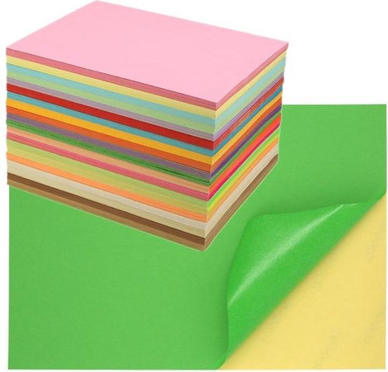 A4 zelfklevend stickerpapier oppervlak [50 kleur i] | bol.com