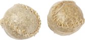 Beeztees kauwhonkbal 7 cm 2 stuks - hondensnack - 150 - 160 gram