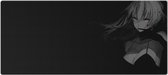 Anime Gaming Muismat XXL - 70x30 CM - Hentai - Manga - Pc Gaming Setup - Gamer - Naruto - Black & Grey- #3