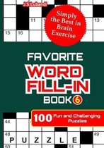 100 Pocket Word Fill-In Puzzles- FAVORITE WORD FILL-IN Book 6